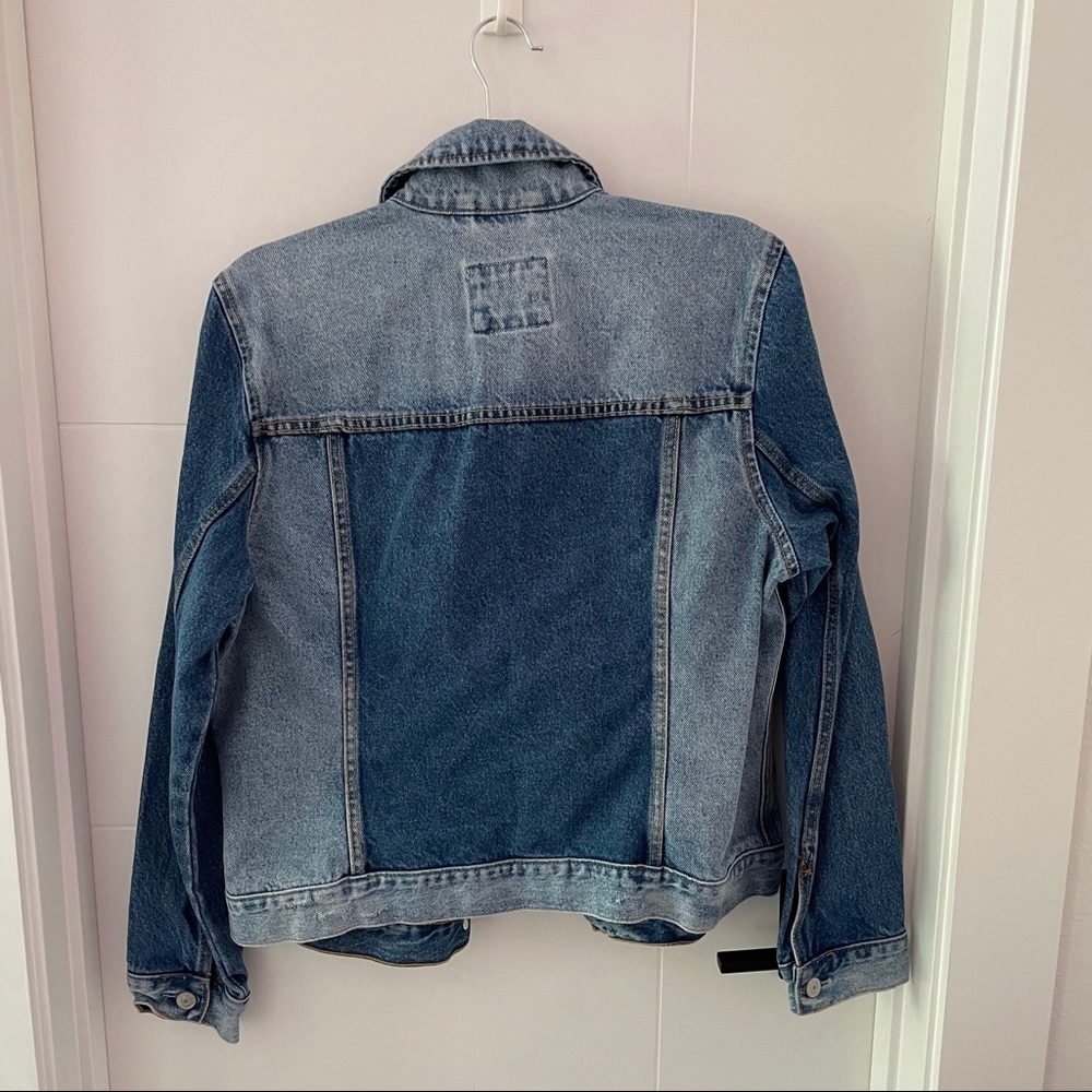 SOLD: A&F Reworked Denim Jacket - Picture 8 of 9